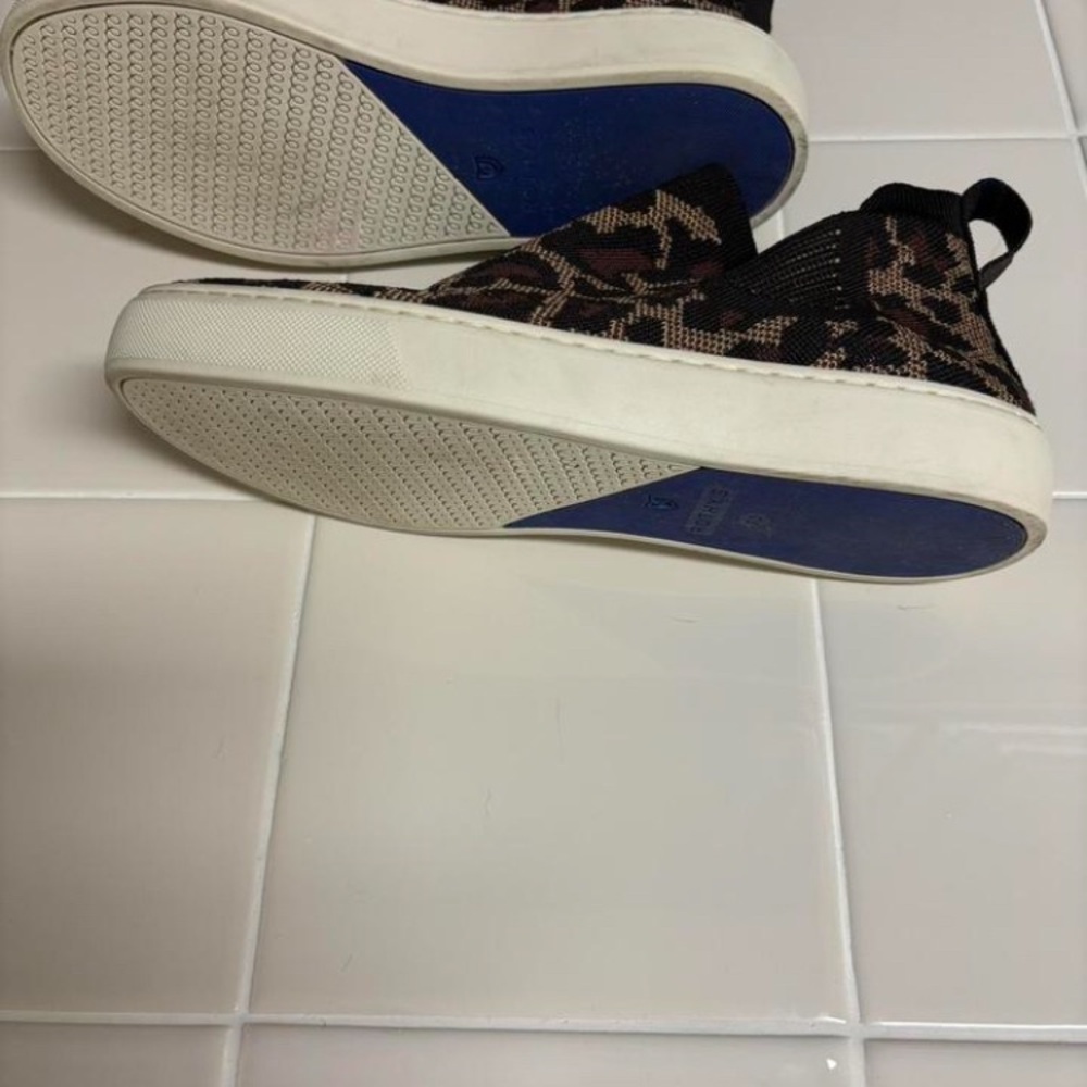 Rothy's Brown Leopard Slip-On Sneakers - Picture 6 of 7